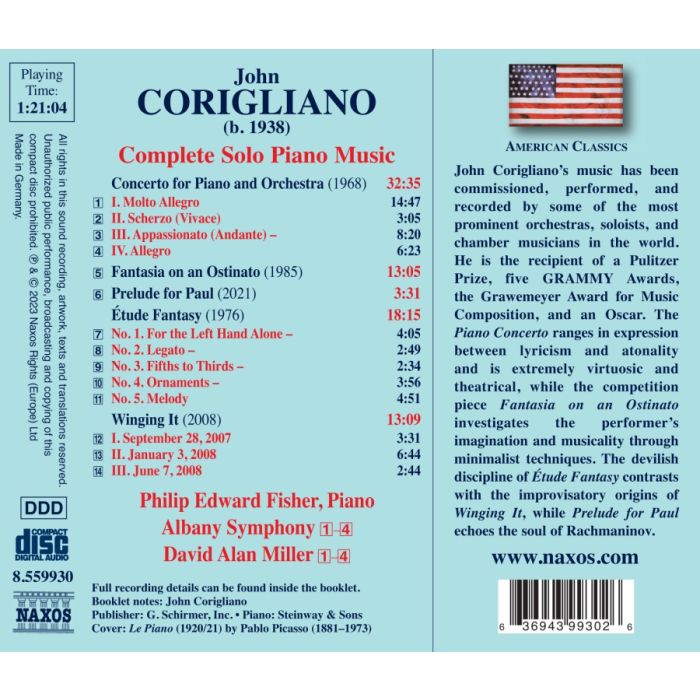 Corigliano: Complete Solo Piano Music - slide-1
