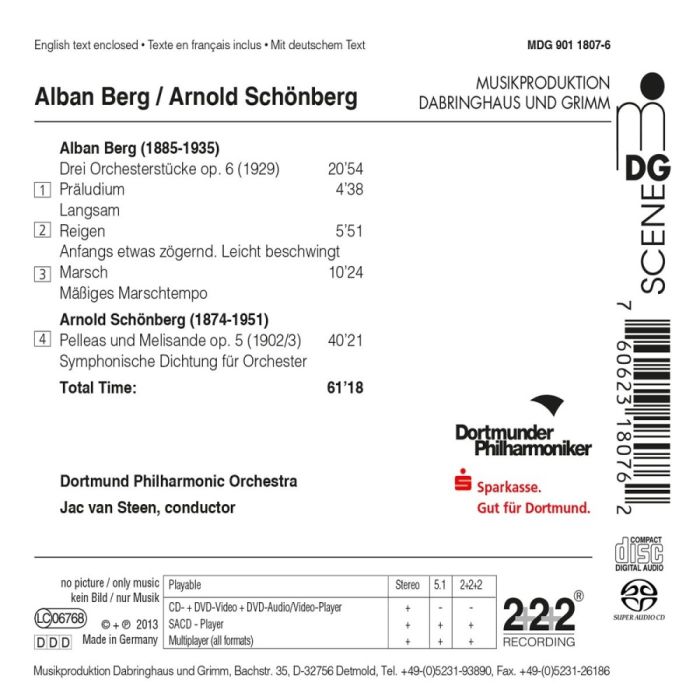 Berg: Drei Orchesterstücke op. 6 / Schönberg: Pelleas and Melisande op. 6 - slide-1
