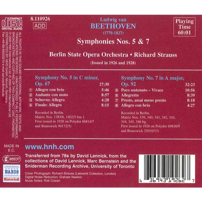 Beethoven: Symphonies Nos 5 & 7 - slide-1