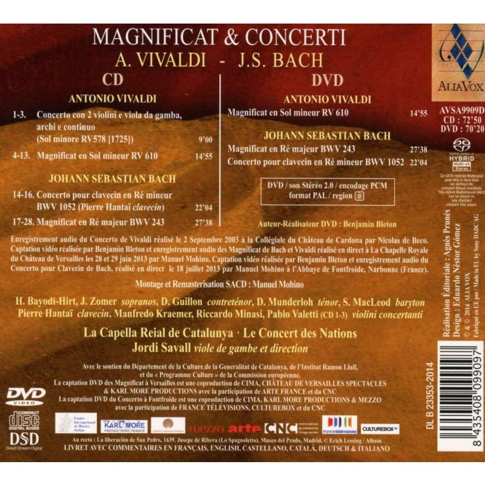 Vivaldi: Magnificat & Concerto RV578 Bach: Magnificat & Concerto pour clavecin - slide-1