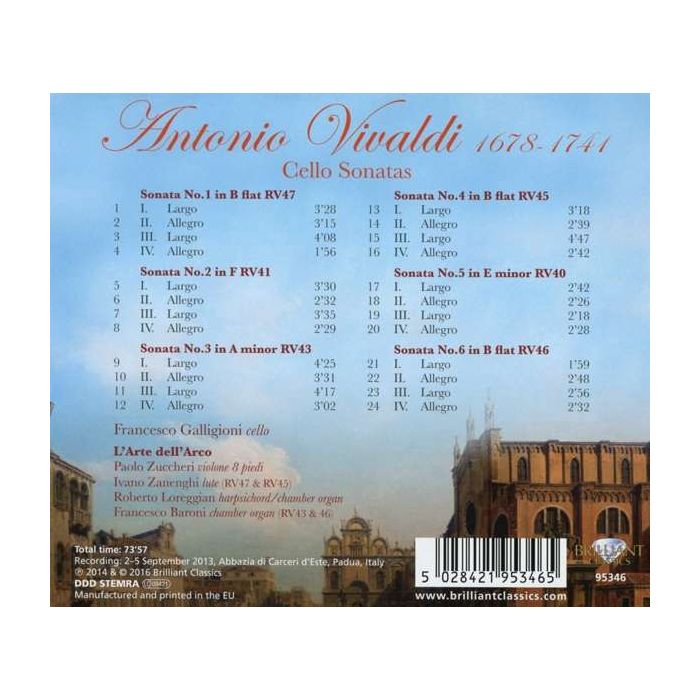 Vivaldi: Cello Sonatas - slide-1