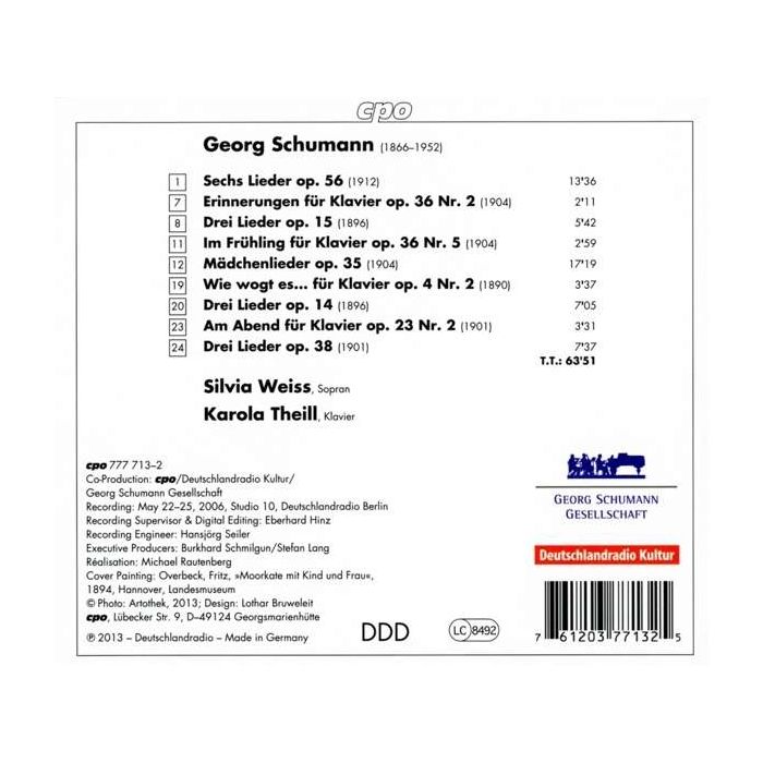 Schumann Georg: Lieder & Piano Pieces - slide-1