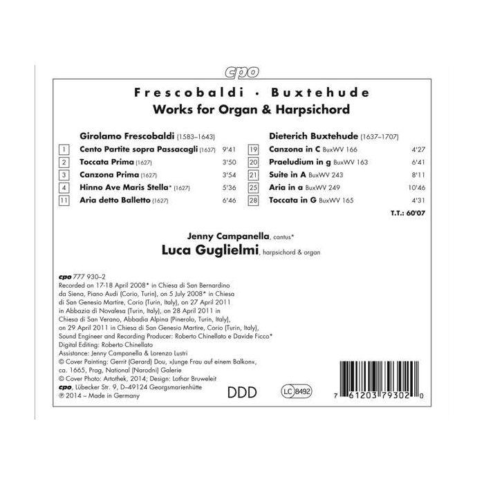 Frescobaldi & Buxtehude: Works for Organ & Harpsichord - slide-1