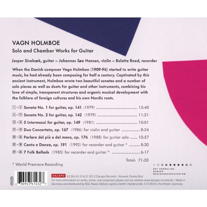 Holmboe: Solo and Chamber Works for Guitar - slide-1