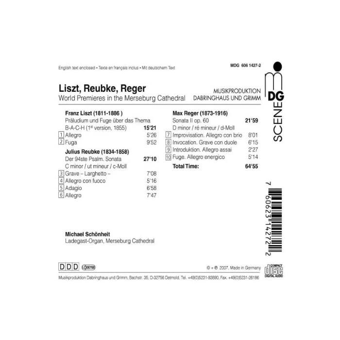 Liszt/Reubke/Reger: Ladegast Orgel - slide-1