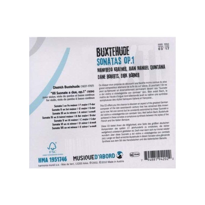Buxtehude: Sonatas op. 1 - slide-1