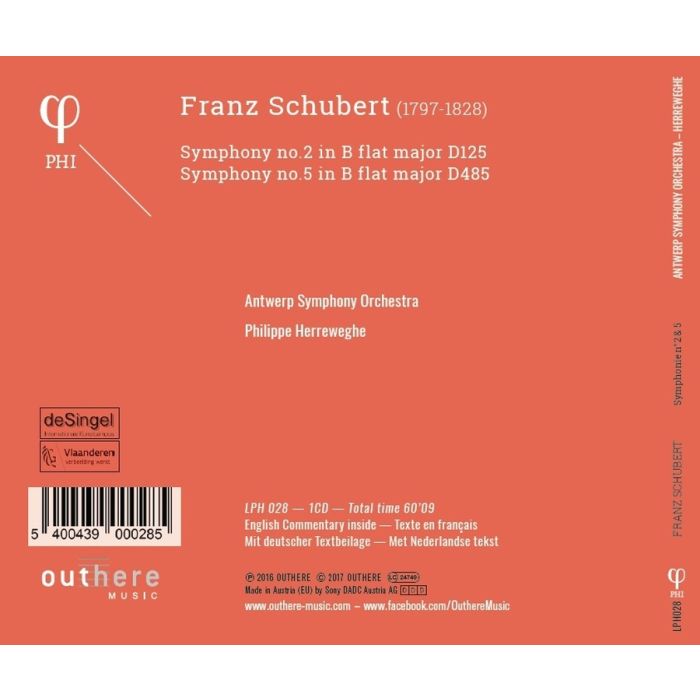 Schubert: Symphonies nos. 2 & 5 - slide-1