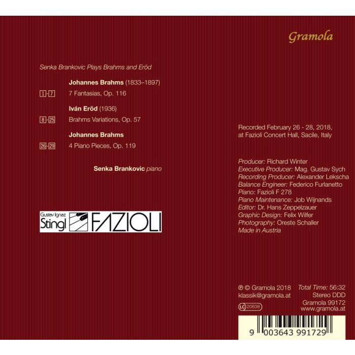 Brahms; Eröd: Works for Piano - slide-1