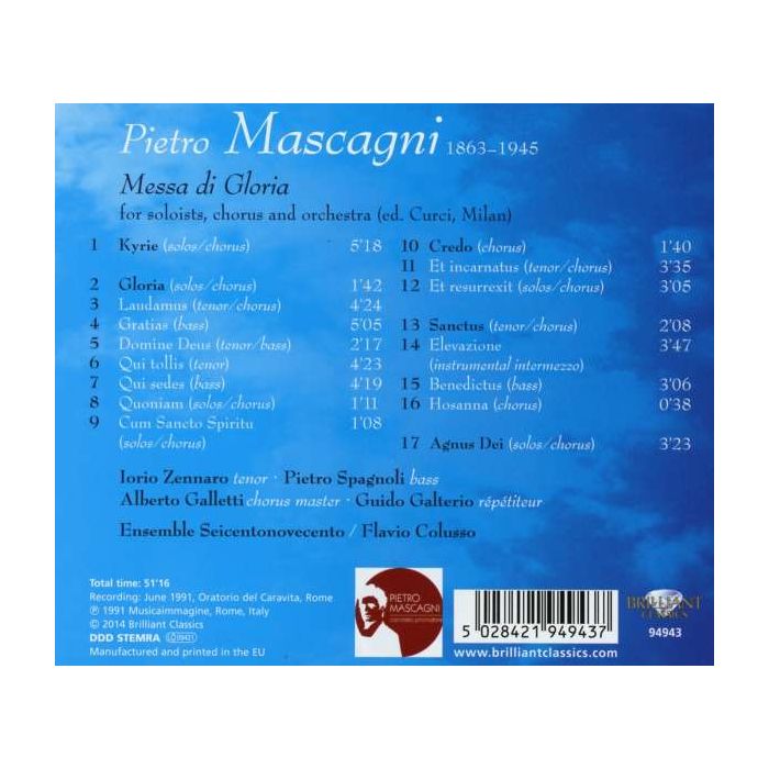 Mascagni: Messa di Gloria - slide-1