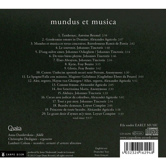 Mundus et Musica - instrumentalna muzyka z Hiszpanii i Flandrii ok. 1500 roku - slide-1
