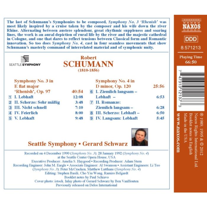SCHUMANN: Symphonies Nos. 3 and 4 - slide-1