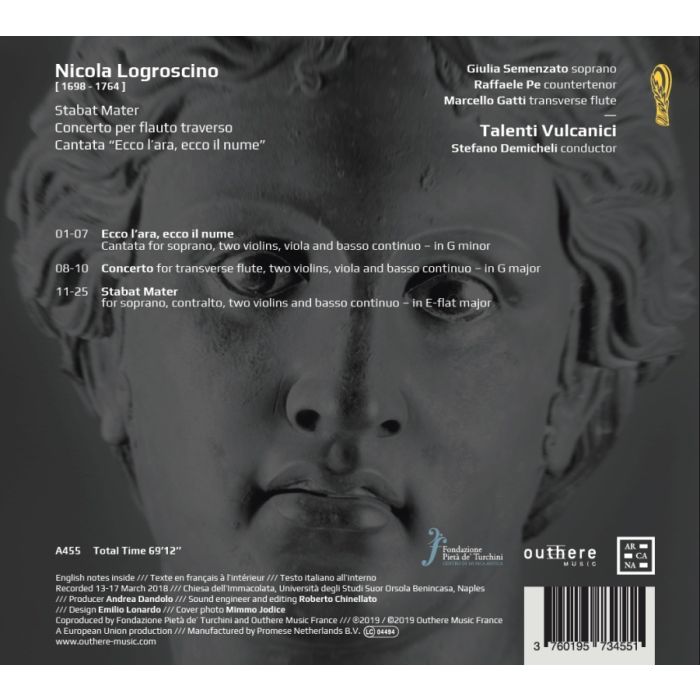 Logroscino: Stabat Mater; Concerto per flauto; Cantata - slide-1