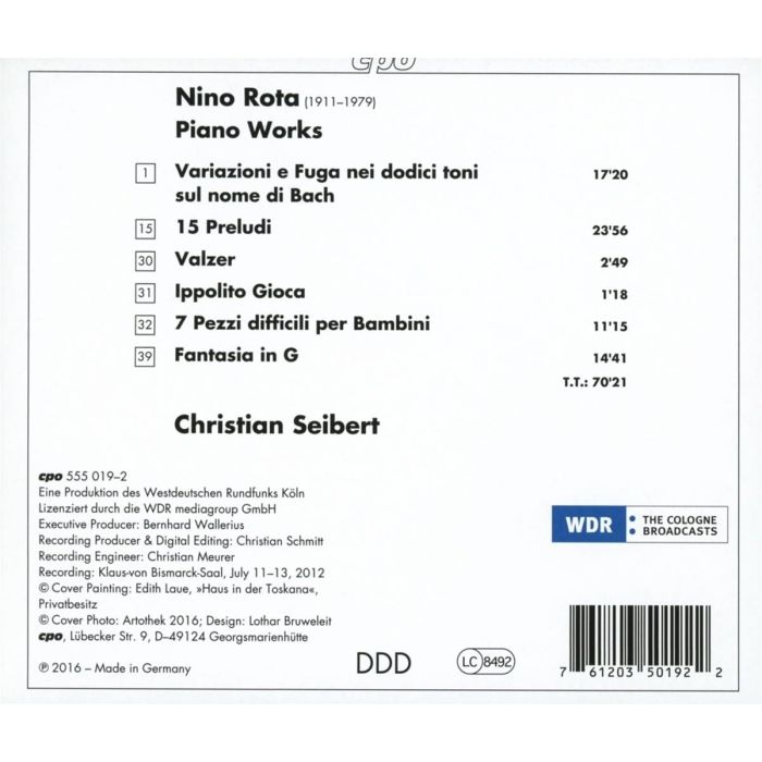 Rota: Piano Works (selection) - slide-1