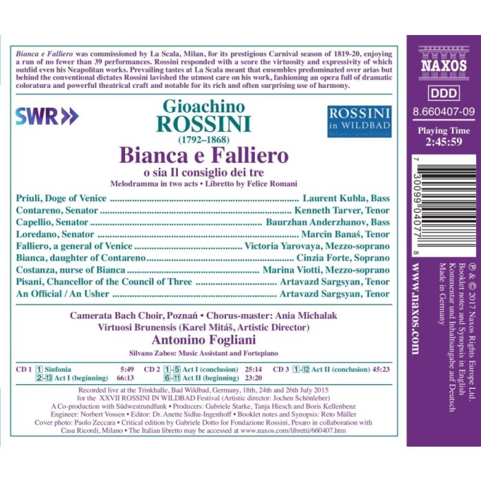 Rossini: Bianca e Falliero - slide-1