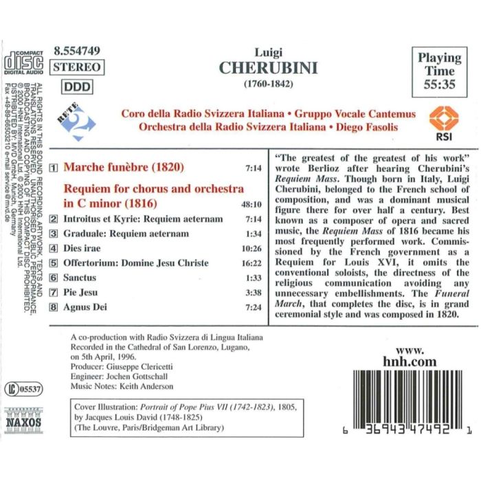 CHERUBINI: Requiem; Marche funebre - slide-1