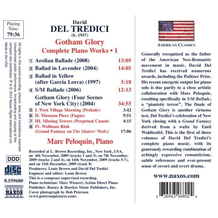 Del Tredici: Gotham Glory - Complete Piano Works • 1 - slide-1