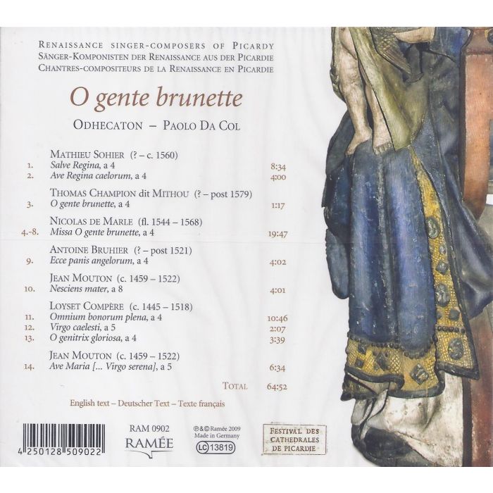 O Gente Brunette: Renaissance singer-composers of Picardy - slide-1