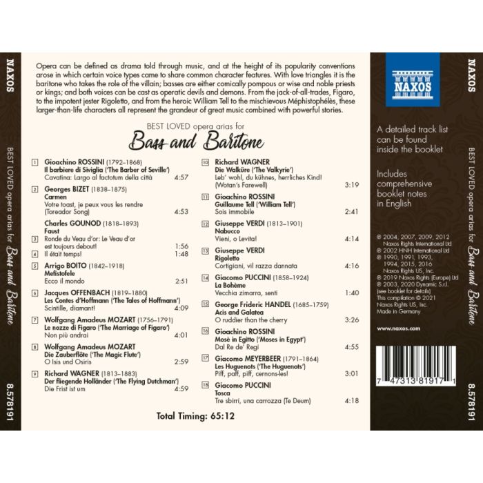 Booming Bass and Baritone – Best Loved Opera Arias - slide-1