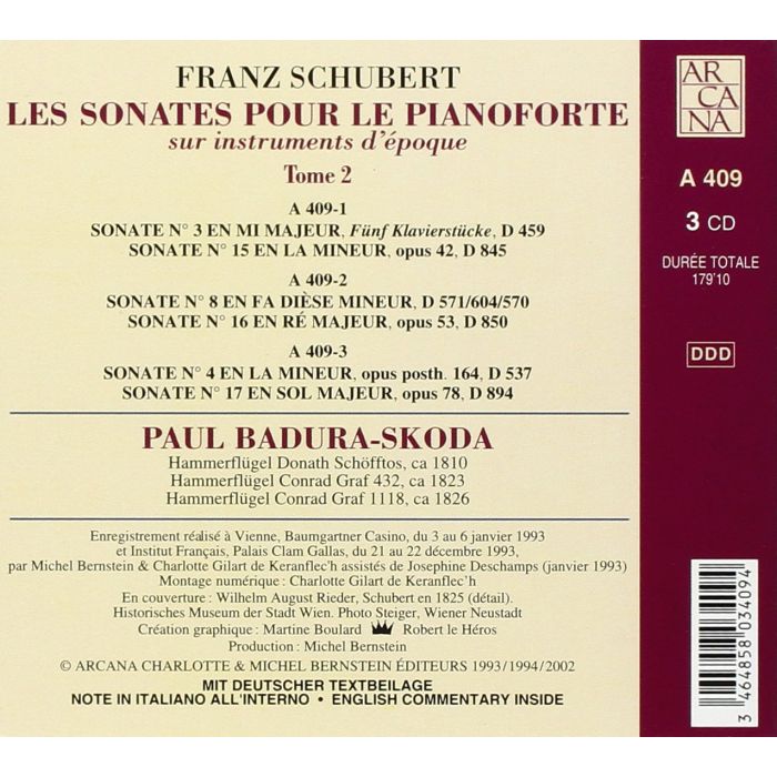Schubert: Les sonates pour le pianoforte Vol. 2 - slide-1