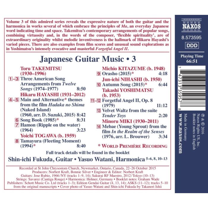 Japanese Guitar Music Vol. 3 - Takemitsu Hayashi Togawa … - slide-1