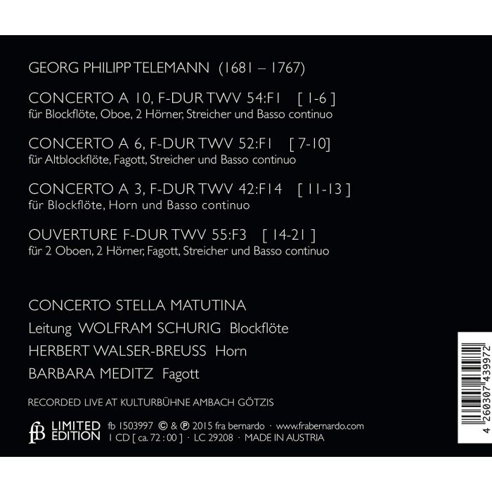 Telemann: 3 Concertos & Ouverture - slide-1