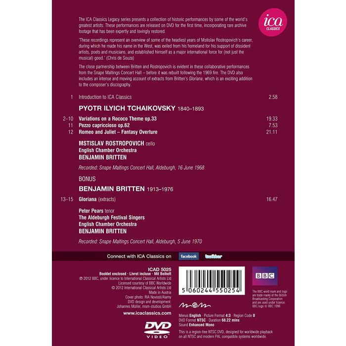Rostropovich, Britten / Tchaikovsky - slide-1