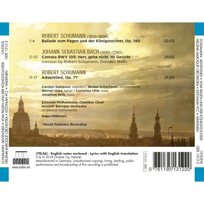 Schumann: Adventlied; Ballade; Bach: Cantata BWV 105 - slide-1