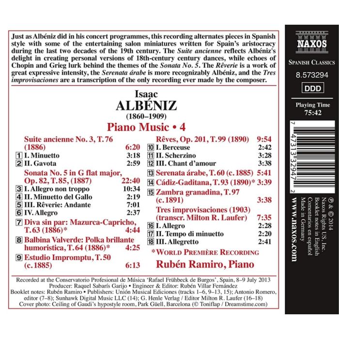 Albéniz: Piano Music Vol. 4 - slide-1