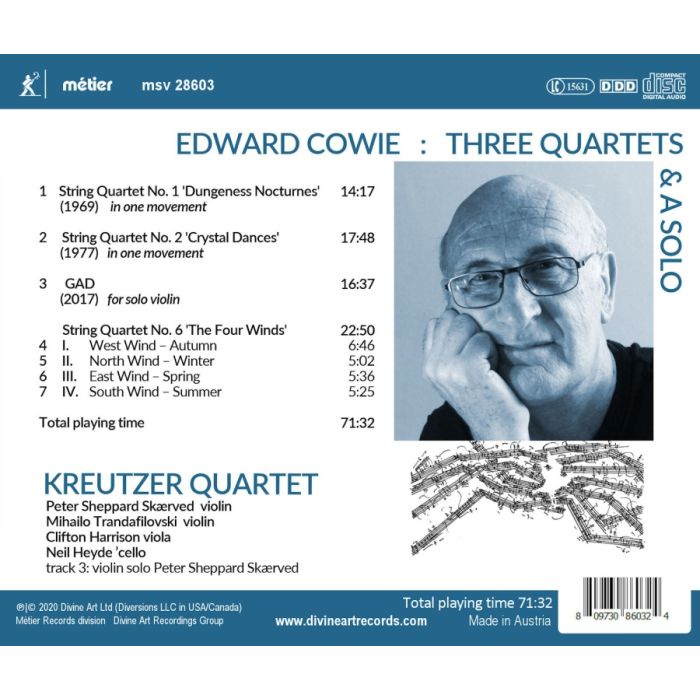 Cowie: Three Quartets & A Solo - slide-1