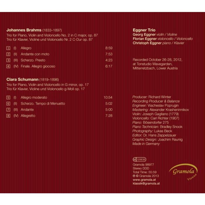 Brahms & Schumann Clara: Piano Trios - slide-1