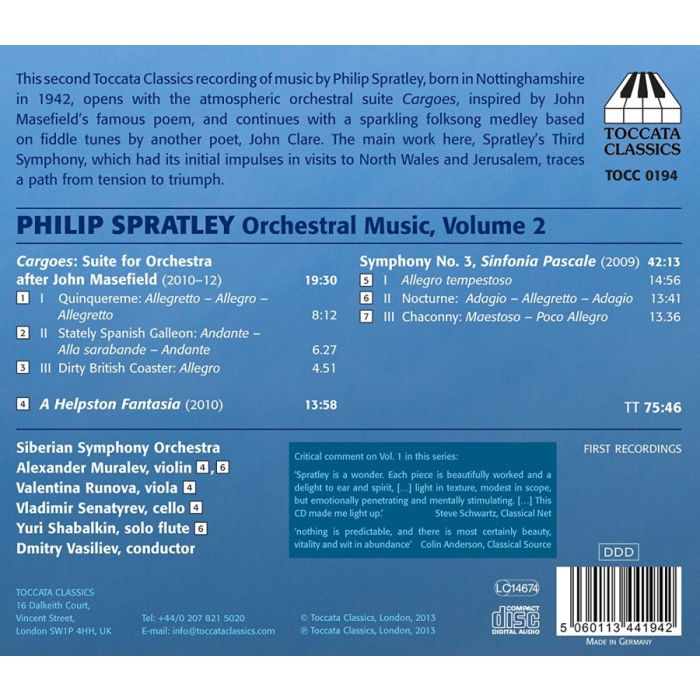 Spratley: Orchestral Music Vol. 2 - slide-1