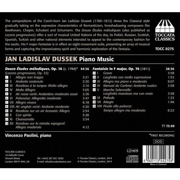 Dussek: Piano Music - slide-1