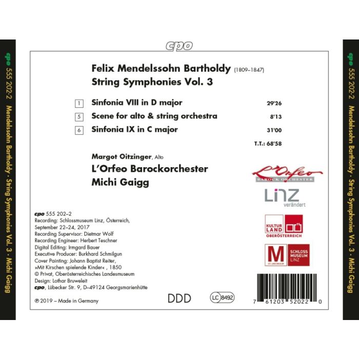 Mendelssohn: String Symphonies Vol. 3 - slide-1