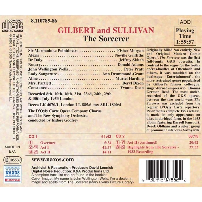 GILBERT and SULLIVAN: The Sorcerer - slide-1