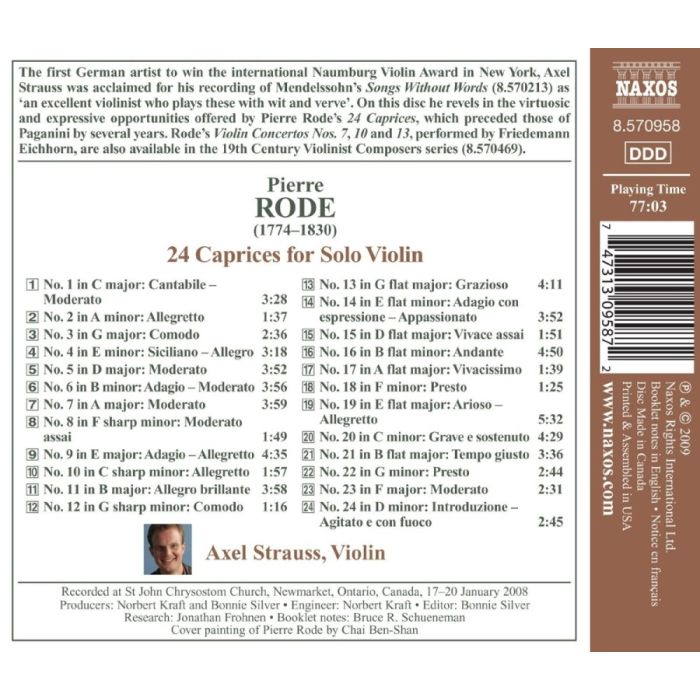 RODE: 24 Caprices for Solo Violin - slide-1
