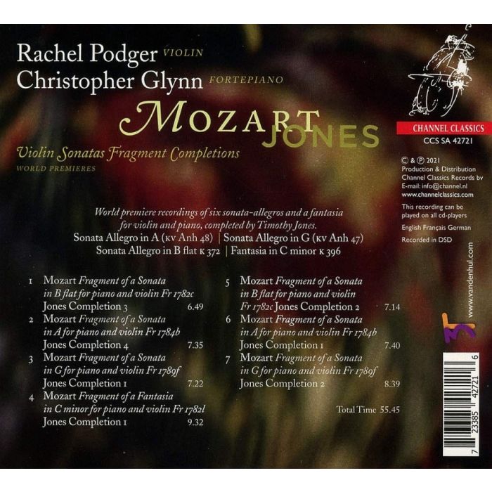 Mozart - Jones: Violin Sonatas Fragment Completions - slide-1