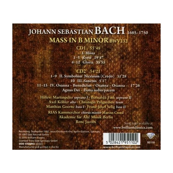 Bach: Mass in B minor BWV232 - slide-1