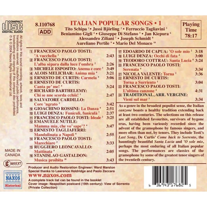 Italian Popular Songs Vol.1 - slide-1