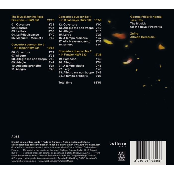 Handel: The Musick for the Royal Fireworks Concerti a due cori - slide-1