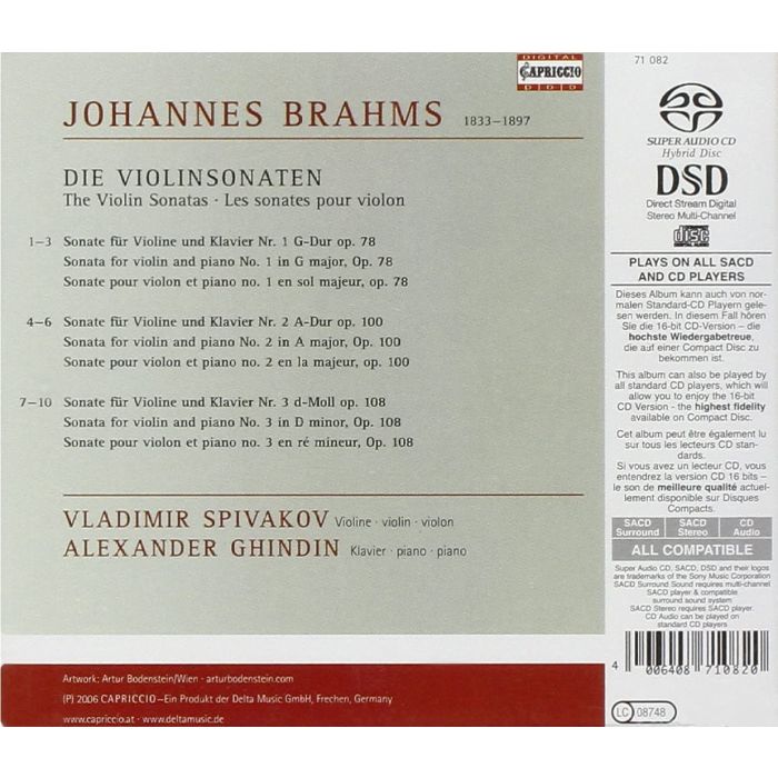 Brahms: Violin Sonatas Nos. 1-3 - slide-1