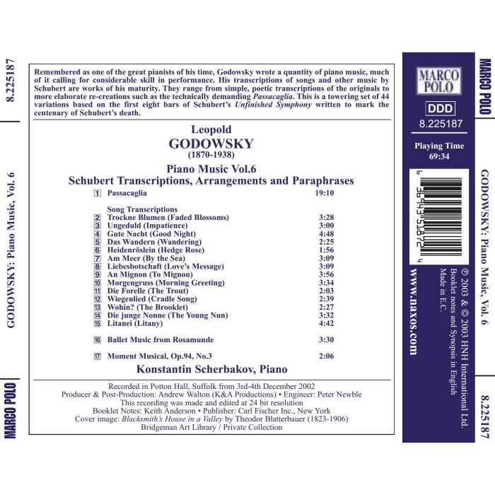 GODOWSKY: Piano music vol. 6 - Schubert Transcriptions - slide-1