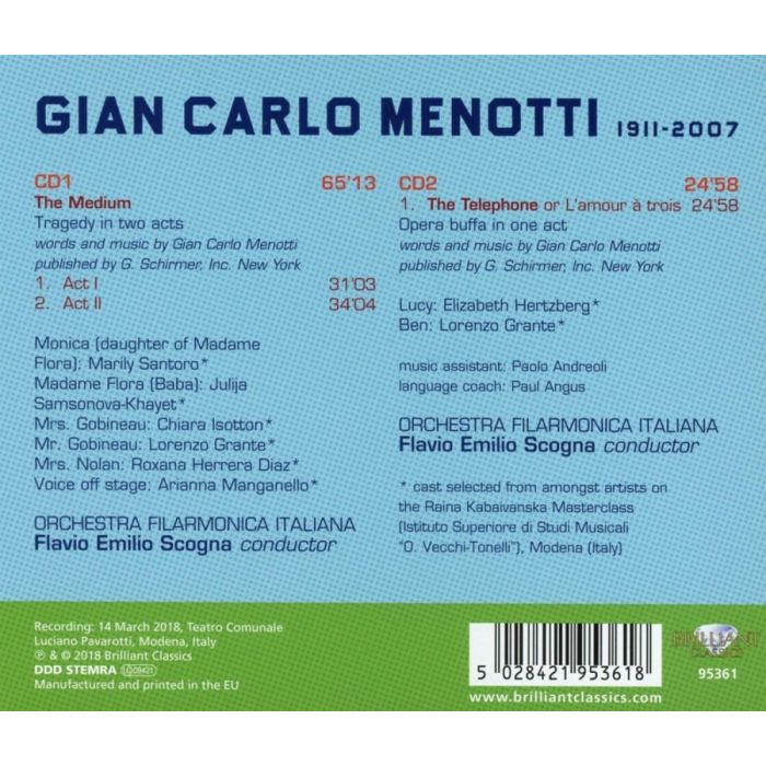 Menotti: The Medium; The Telephone - slide-1