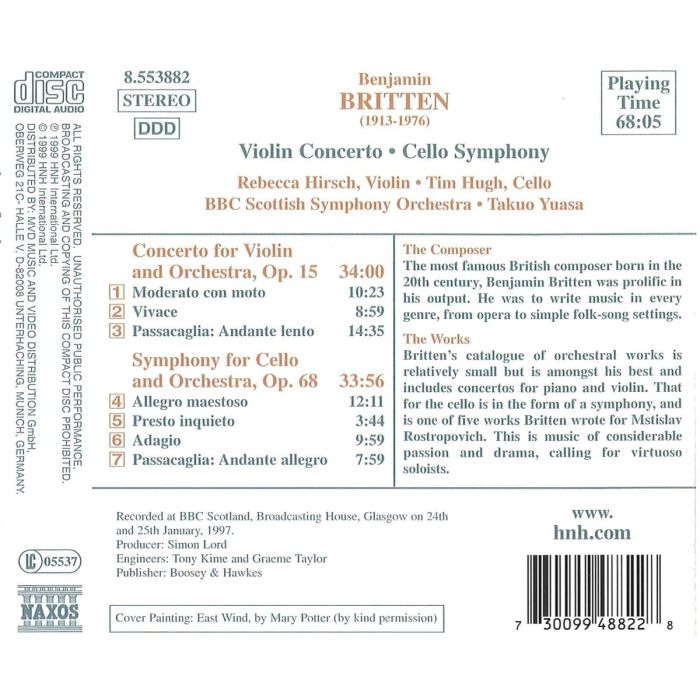 BRITTEN: Violin Concerto, Cello Concerto - slide-1
