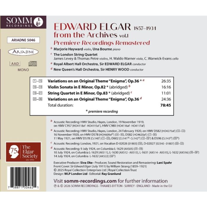 Elgar from the Archives Vol. 1 - slide-1