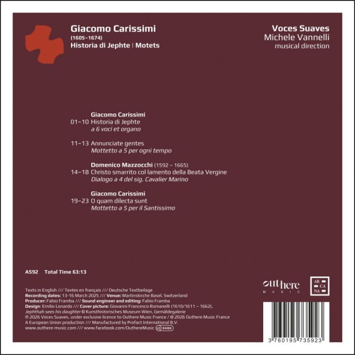 Carissimi: Historia di Jephte; Motets - slide-1