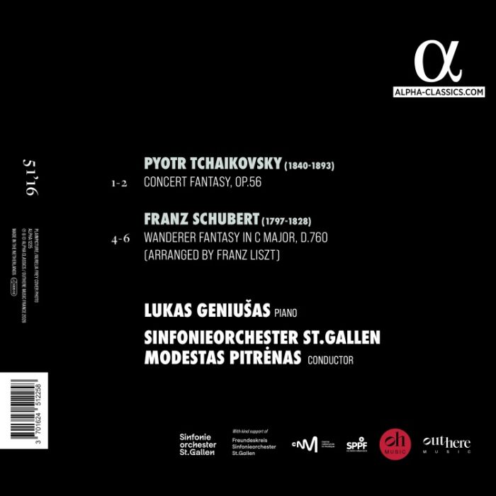 Schubert Liszt: Wanderer Fantasy; Tchaikovsky: Concert Fantasy - slide-1