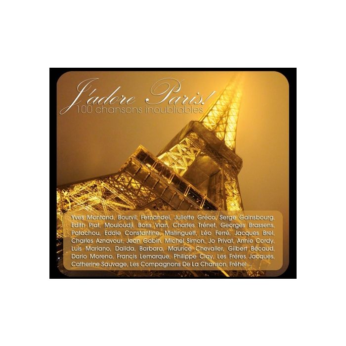 J'adore Paris (4 CD) - piosenki poświęcone Paryżowi