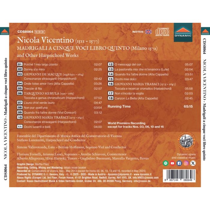 Vicentino: Madrigali a cinque voci - slide-1