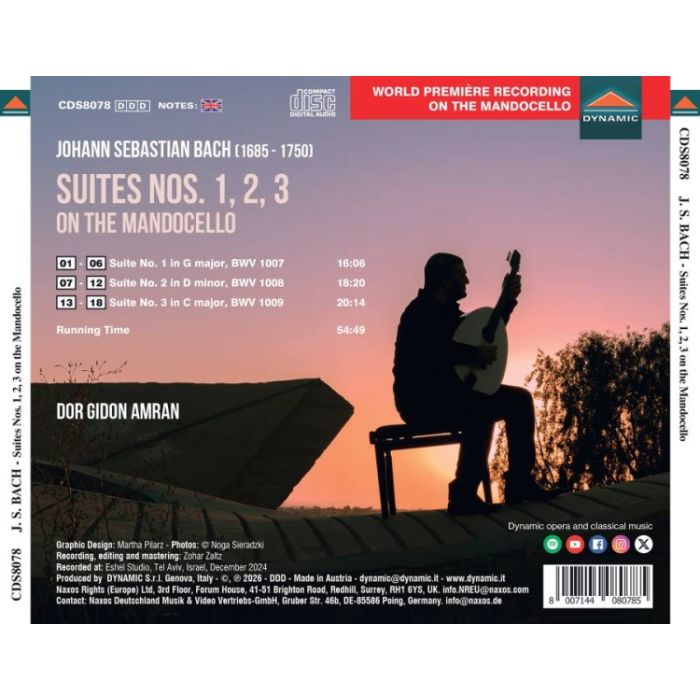Bach: Suites Nos. 1 - 3 on the Mandocello - slide-1