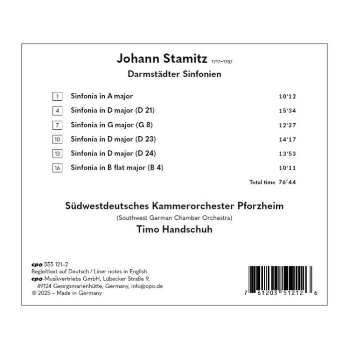 Stamitz: Darmstädter Sinfonien - slide-1